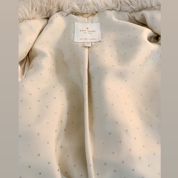 NWT Kate Spade Faux Fur 32 Tunic Coat - Picture 7 of 8